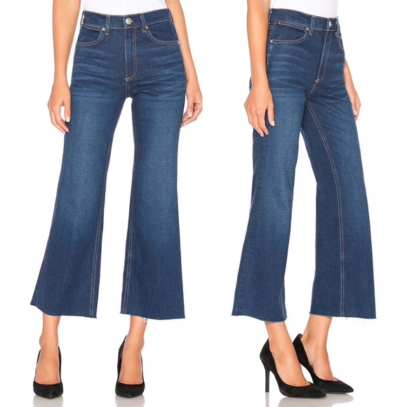 ✨NWT✨RAG & BONE Justine High Rise Cropped Flare Leg Jeans in Gem Sz 24 - Picture 3 of 4